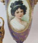 FRENCH AND AUSTRIAN PORTRAIT VASES