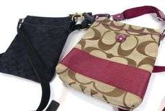 TWO COACH CROSSBODY SHOULDER BAGS