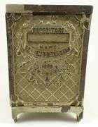 DOUBLE-DOOR CAST IRON COIN BANK