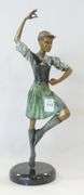 MODERN BRONZE "SCOTTISH DANCER" SCULPTURE