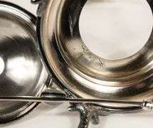 CRANBERRY GLASS PICKLE CRUET