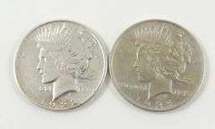 2 U.S. SILVER DOLLARS