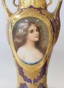 FRENCH AND AUSTRIAN PORTRAIT VASES