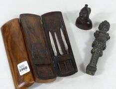 THREE ANTIQUE CURIOS