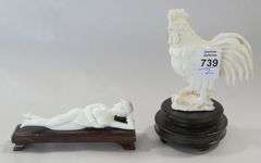 TWO JAPANESE IVORY CARVINGS