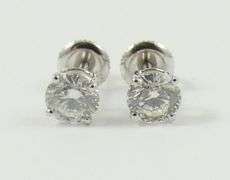 PAIR VALUABLE DIAMOND EARRINGS