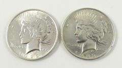 2 U.S. SILVER DOLLARS