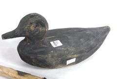 TWO PRIMITIVE CARVED WALKING STICKS & DUCK DECOY