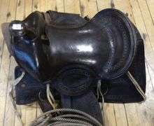 HORSE SADDLE AND LASSO