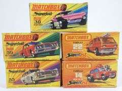 5 MATCHBOX SUPERFAST IN BOXES