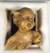 ANTIQUE WAX & MARBLE CARVING