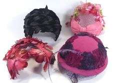 FOUR ANTIQUE HATS