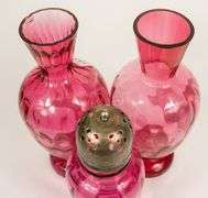 THREE PIECES OF MARY GREGORY GLASS