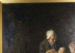 MAJOR OIL ON CANVAS BY JOHANNES WEILAND