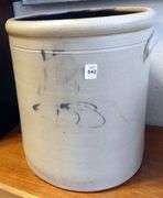 TWO ANTIQUE STONEWARE CROCKS