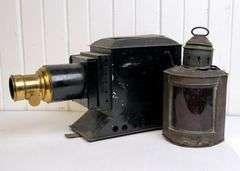 MAGIC LANTERN AND SHIP'S LAMP