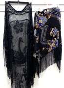 PIANO SCARF & RETRO FLORAL SHAWL