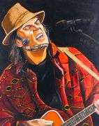 THREE ORIGINAL STEVEN JOHNSON ACRYLICS