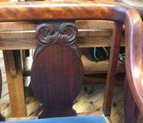 MAHOGANY "DRAGON" PARLOUR SETTEE