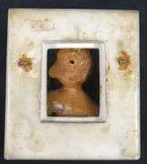 ANTIQUE WAX & MARBLE CARVING