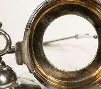 CRANBERRY GLASS PICKLE CRUET