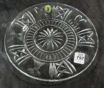 THREE WATERFORD PAPERWEIGHTS AND PLATE