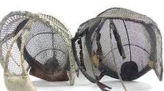 TWO ANTIQUE FENCING MASKS