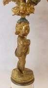 PAIR OF GILDED BRONZE CANDELABRA