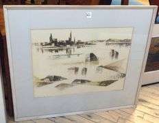 THREE FRAMED SERIGRAPHS