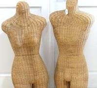 PAIR WICKER MANNEQUINS