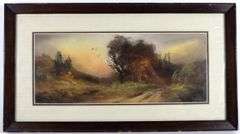 ANTIQUE WATERCOLOURS, ETCHING, ETC.