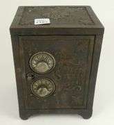 ANTIQUE CAST IRON COIN BANK