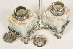 TWO PAIRS OF SHAKERS ON STANDS