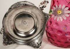 CRANBERRY GLASS CELERY CRUET