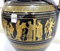 LARGE GREEK PORCELAIN VASE