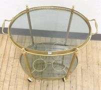 MCM BRASS SERVING CART