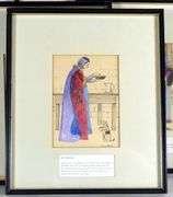 SET OF COSTUME DESIGN ILLUSTRATIONS