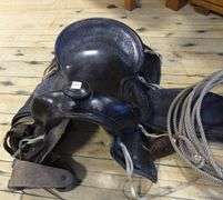 HORSE SADDLE AND LASSO