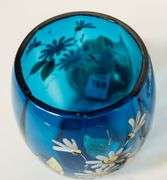 BLUE GLASS PICKLE CRUET