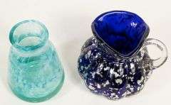 THREE PIECES OF ART GLASS