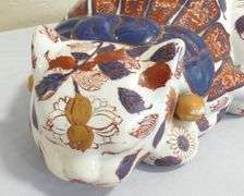 CHINESE IMARI PORCELAIN "CAT" FIGURINE