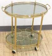 MCM BRASS SERVING CART