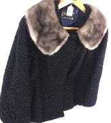 BLACK PERSIAN LAMB FUR JACKET