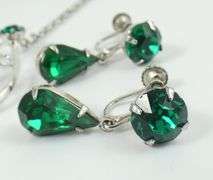 SIGNED STERLING SILVER WITH RHINESTONES