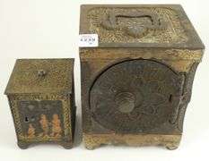2 ANTIQUE COIN BANKS