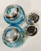 TWO SETS OF VICTORIAN GLASS SHAKERS