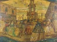 VENETIAN LACQUERED TRAY