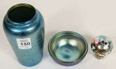 VASE, BOWL AND FIGURINE