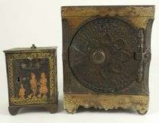 2 ANTIQUE COIN BANKS