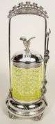 VASELINE GLASS PICKLE CRUET